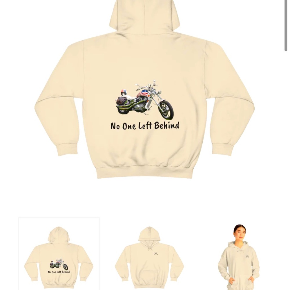 No one Left Behind One of a kind creation, soft cotton quality material USA made